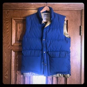 Camp down filled vest
